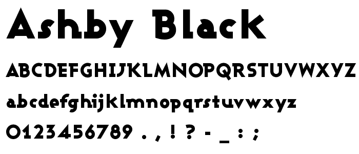 Ashby Black font